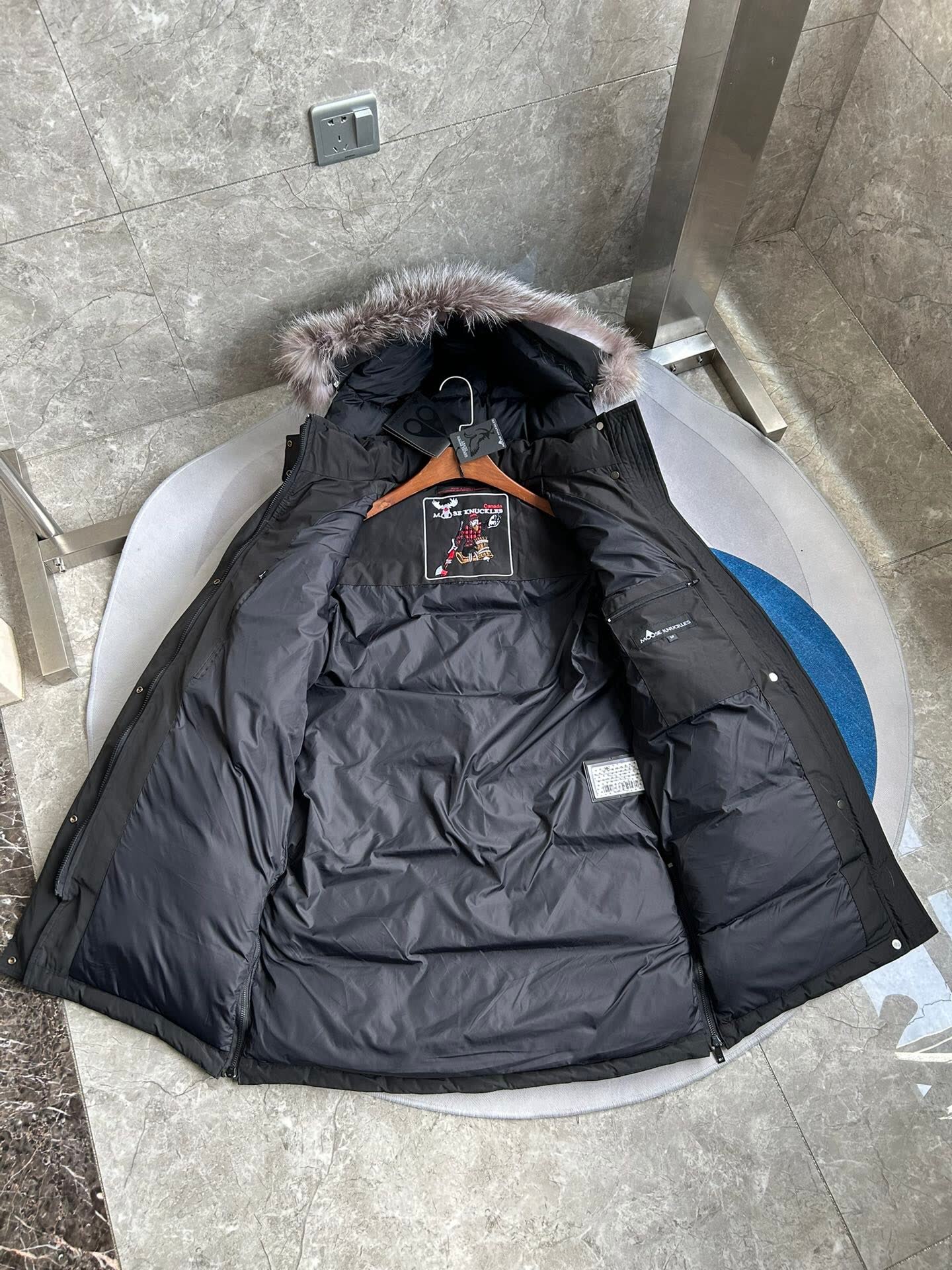 Moose Knuckles Hooded Long Down Parka Moose Knuckles Hooded Long Down Parka